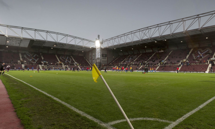 The sides meet at Tynecastle on Saturday.