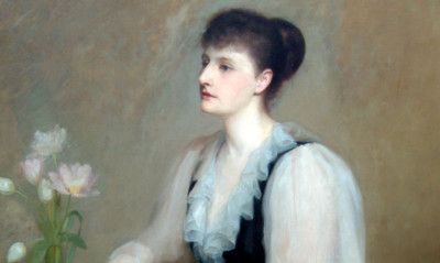 A portrait of Violet Jacob by Henry Harris Brown.