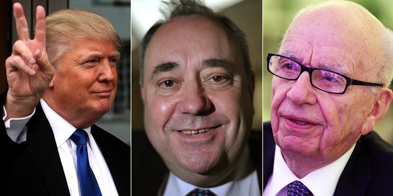 Donald Trump leaves the Scottish Parliament in Edinburgh after appeared before the Scottish Parliament's Economy, Energy and Tourism Committee this morning.