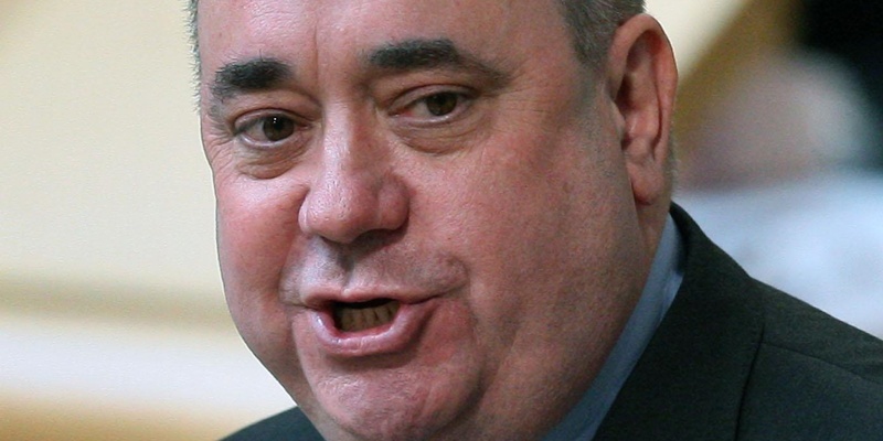 Scotland's First Minister Alex Salmond during First Minister's Questions at Scottish Parliament, Edinburgh.