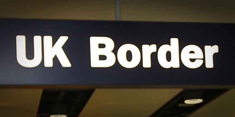 Immigration Minister Damian Green during a visit to Terminal 3 of Heathrow Airport.