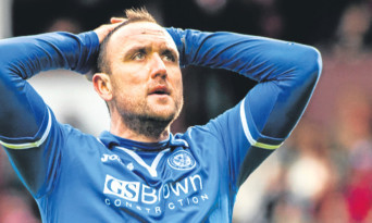 Lee Croft missed a crucial chance for Saints.