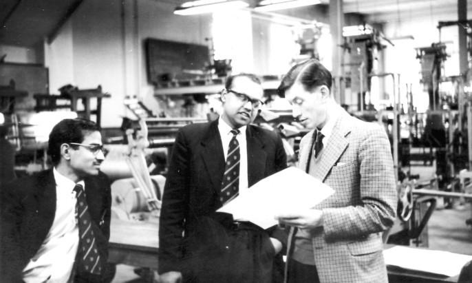 Jim Gordon with students circa 1960.