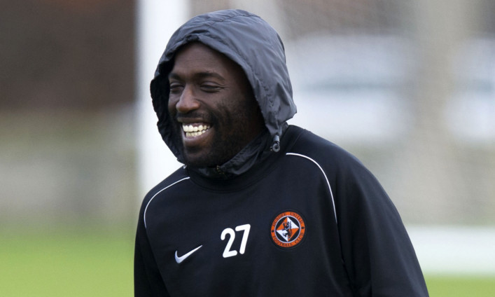 Morgaro Gomis was a popular man at Tannadice.