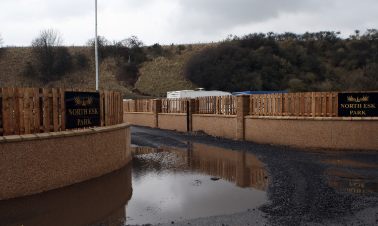 The Travellers site near St Cyrus.