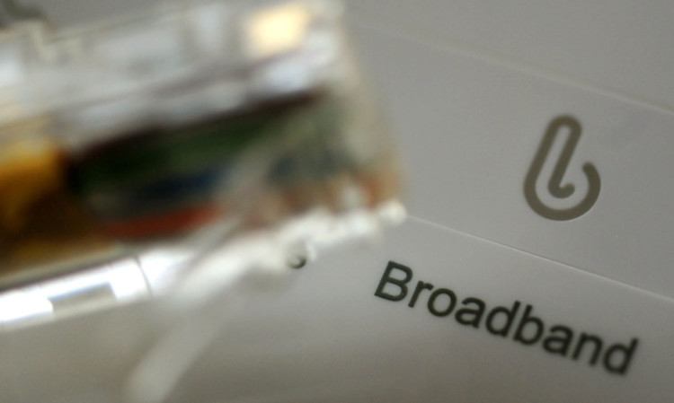 General view of broadband sign on a router. PRESS ASSOCIATION Photo. Picture date: Tuesday November 12, 2013. See PA story TECHNOLOGY SKY. Photo credit should read: Rui Vieira/PA Wire
