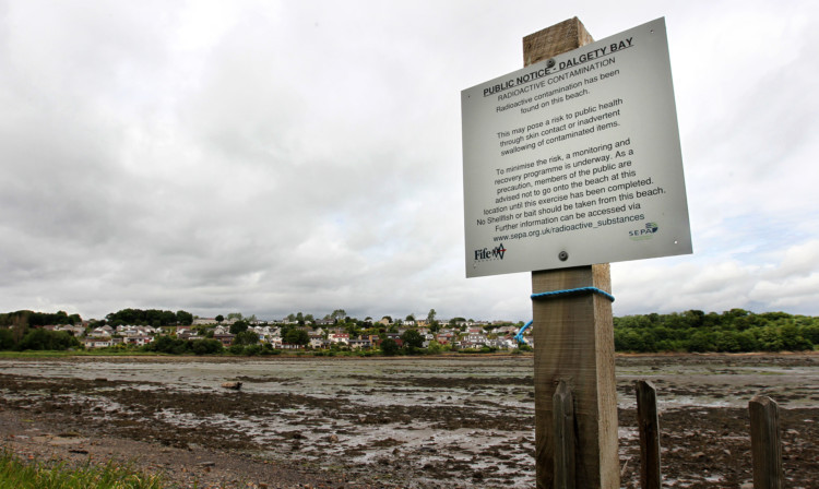 Dalgety Bay beach.