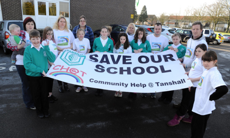 Pupils and parents at Tanshall Primary School are at the sharp edge of planned council cuts.