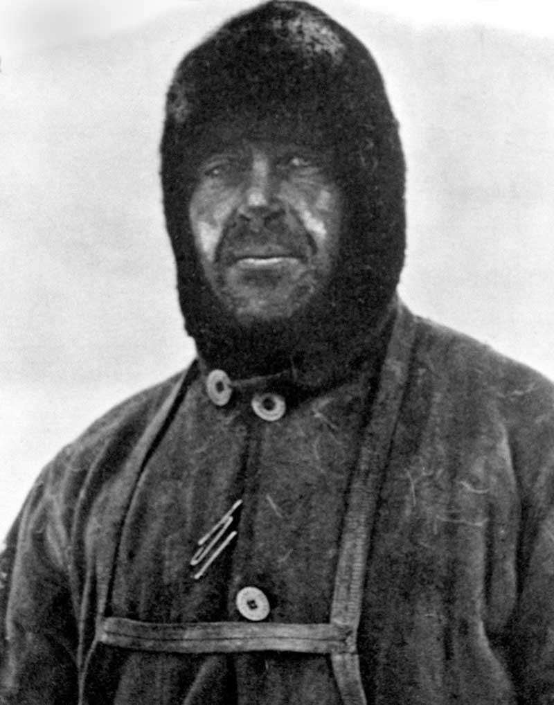 Captain Robert Falcon Scott, leader of the ill-fated Terra Nova Expedition to the South Pole. Scott led a party of five which reached the South Pole on 17 January 1912, only to find that they had been preceded by Roald Amundsen's Norwegian expedition. On their return journey, Scott and his four comrades all perished.