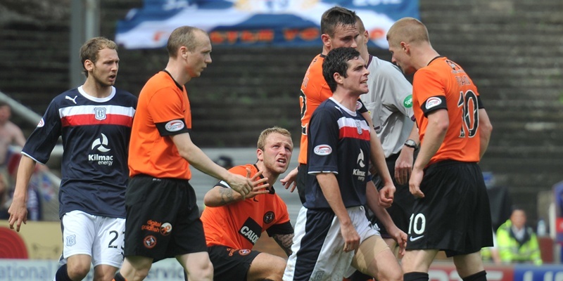 Kim Cessford - 19.08.12 - pictured at Tannadice the SPL match between Dundee United and Dundee - the incident which led to Johnny Russell being sent off