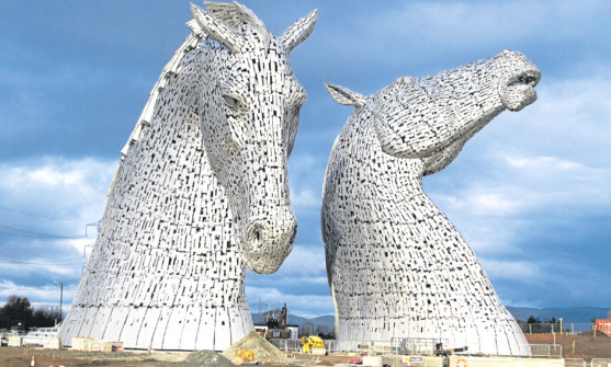 The Kelpies.