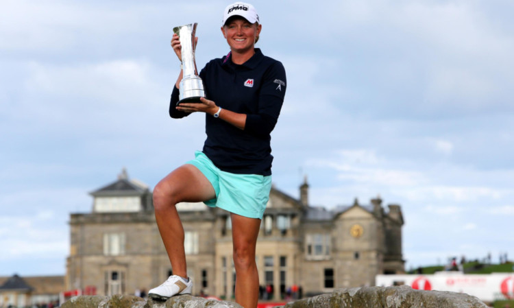 Stacy Lewis claimed the trohpy at the Old Course.