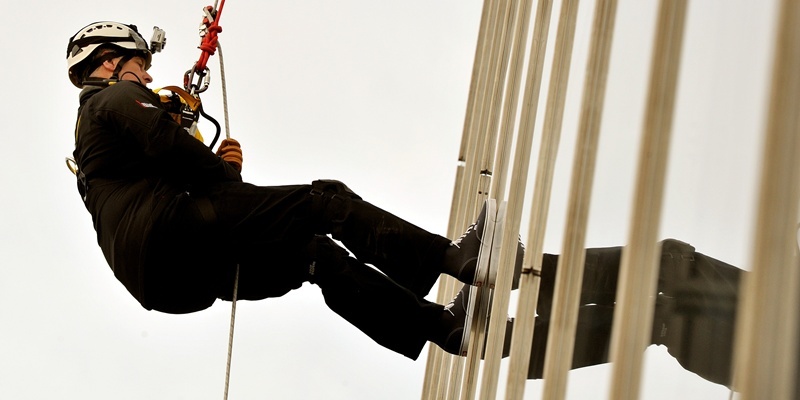 The Duke of York abseils down the Shard in central London for charity. The 52-year-old royal is one of around 40 people to lower themselves down Europe's tallest building for educational charity The Outward Bound Trust and the Royal Marines Charitable Trust Fund.