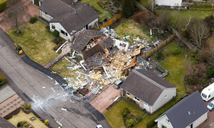 The gas explosion happened in the early hours of March 28, 2013, destroying the Cunninghams' home.