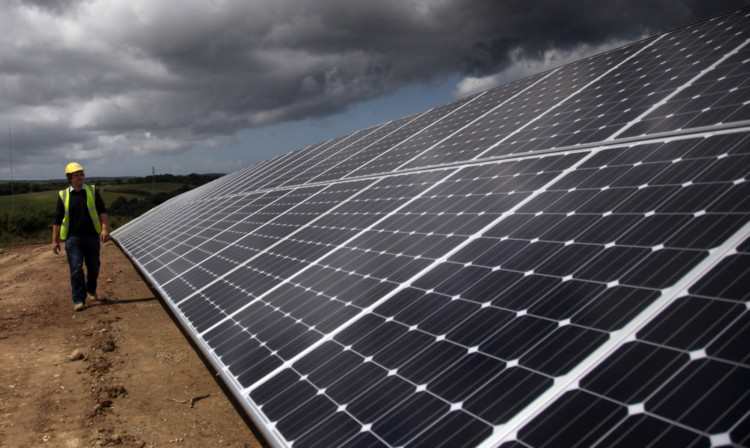 A solar panel similar to those being proposed off the A94.