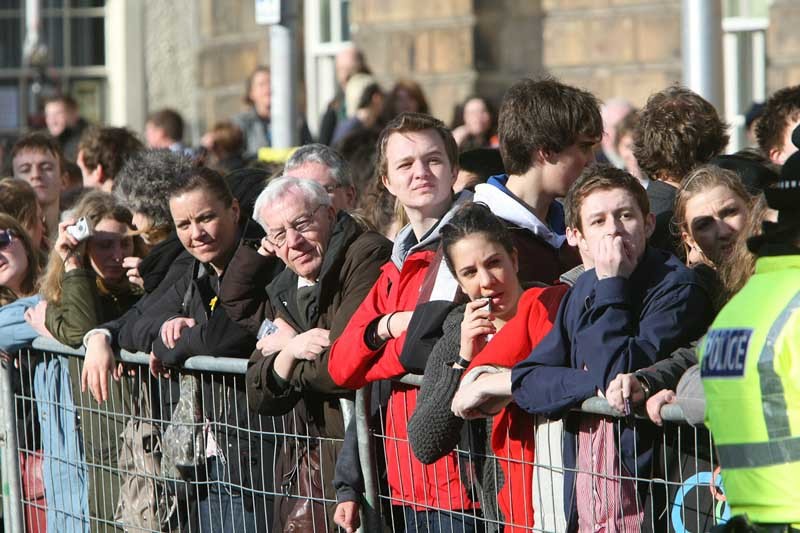 Kim Cessford, Courier - 25.02.11 - royal visit to St Andrews University