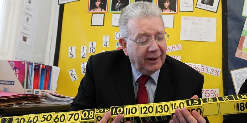 Education Secretary Michael Russell during a visit to Stenhouse Primary School in Edinburgh where the results of the first Scottish Survey of Numeracy and Literacy were published.