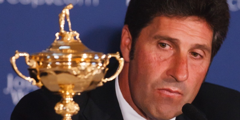 European Ryder Cup team captain Jose Maria Olazabal during a press conference at Gleneagles Hotel, Perthshire.