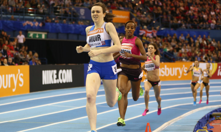 Laura Muir storms to victory.