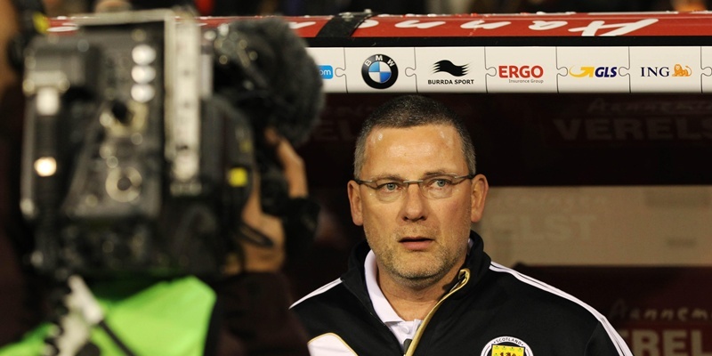 Scotland's manager Craig Levein during the World Cup Group A Qualifying match at the King Baudouin Stadium, Brussels, Belgium.