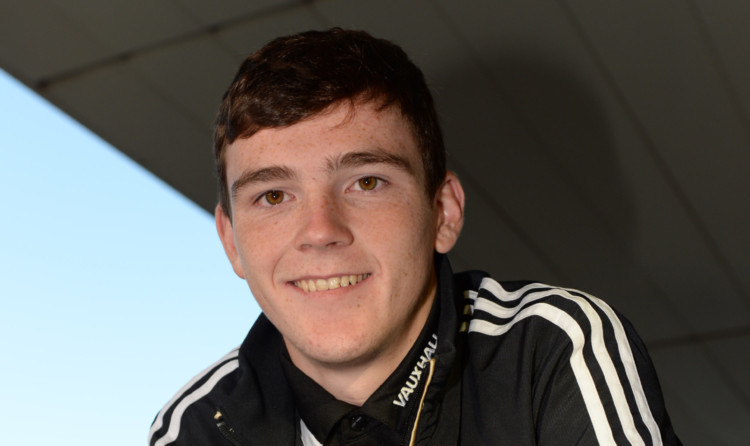 Andrew Robertson is celebrating his first senior Scotland call-up.