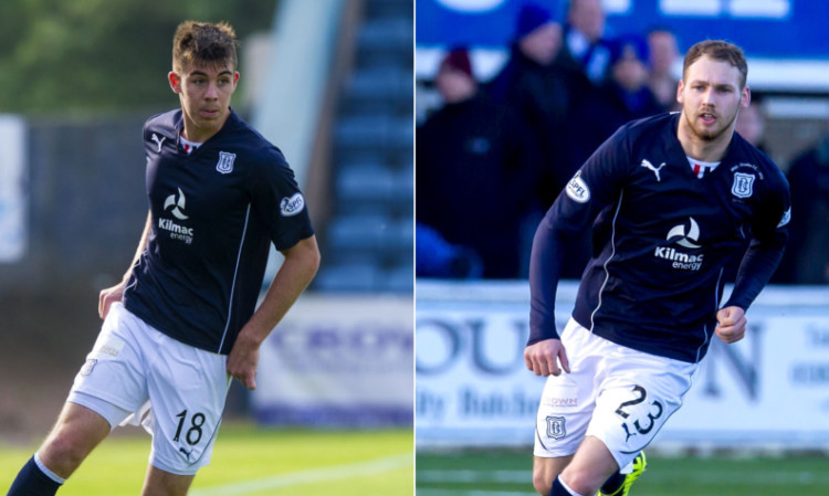 Declan Gallagher (left) is delighted by the form of Dundee teammate Martin Boyle.