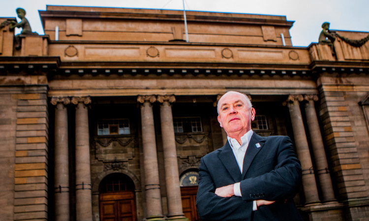 Mac Roberts outside the City Hall.