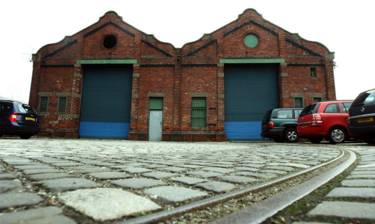 The former Maryfield tram depot.