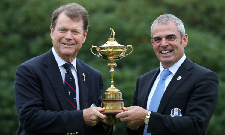 Ryder Cup captains Tom Watson and Paul McGinley.