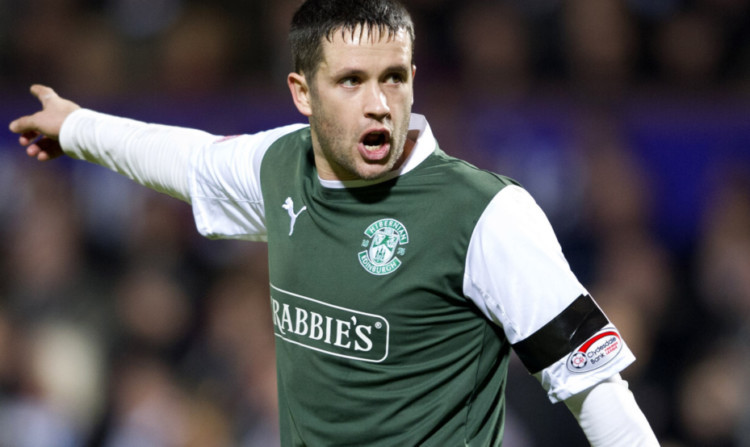 Saints' new signing Tim Clancy in action for Hibs.