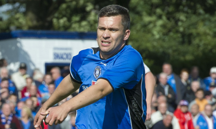 David McKenna was on target twice for Stranraer.