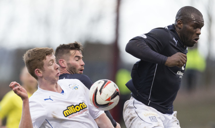 Christian Nade scored his first goal for the Dark Blues against Morton.
