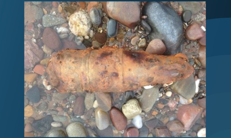 One of the items found on the beach.