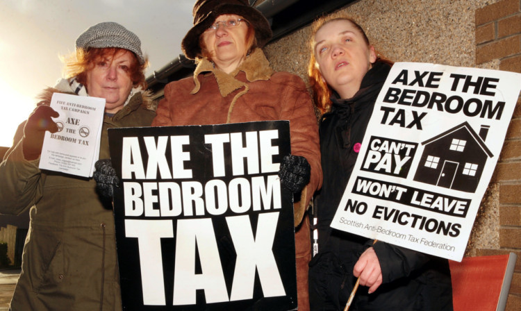 Maureen Close, Lici Kopiej and Louise McLeary from the Fife Anti Bedroom Tax Campaign.