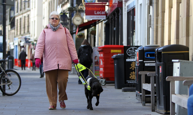 Mrs Rowe with Aysha in Market Street.
