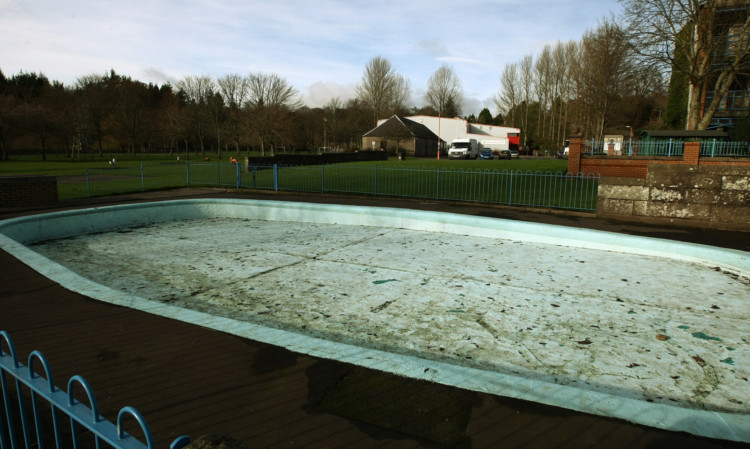 The paddling pool in Brechin.