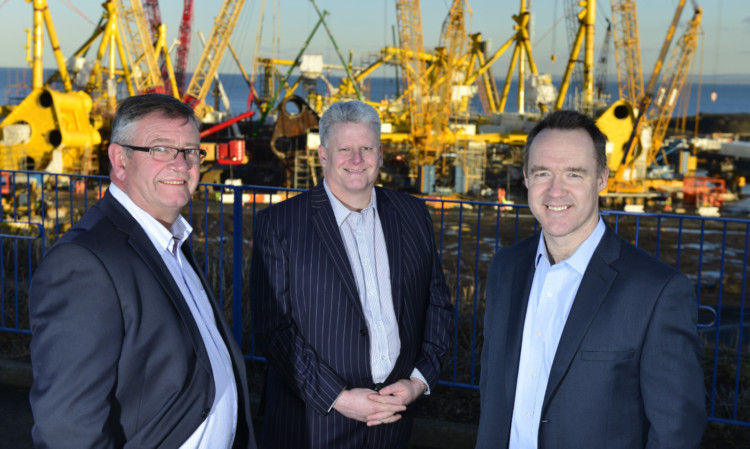 Looking to the future after Glaciers acquisition of PTS: Tom Shields, Mark Derry and Scott Martin.