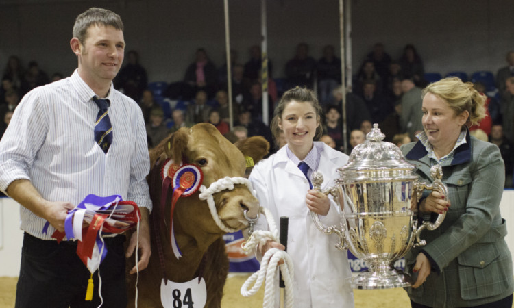 Stewart Bett and Lynsey Mackay winning the championship at the 2012 Royal Highland Winter Fair.