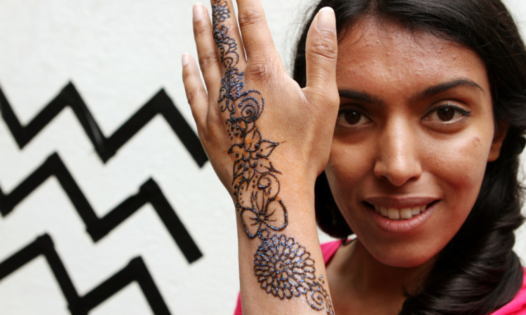 Raheit Ashfaq, who creates henna tattoos, took part in last years pilot event in Dunfermline.