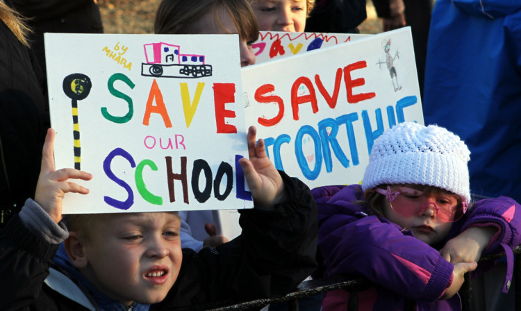 The proposal to close Pitcorthie has sparked a number of protest demonstrations.