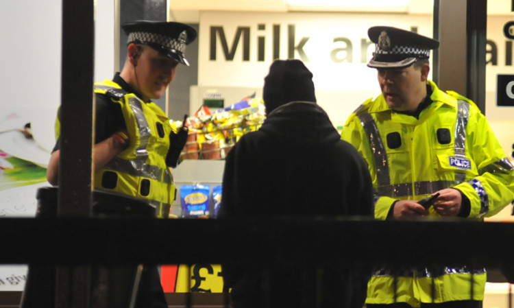 Police on patrol in Glenrothes.