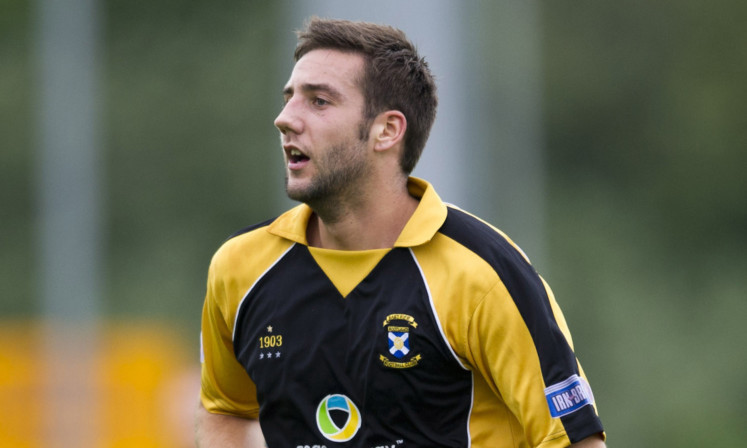 Scott McBride in action for East Fife.