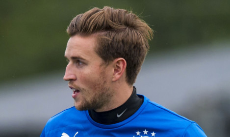 Craig Sutherland during his time on trial with Rangers.