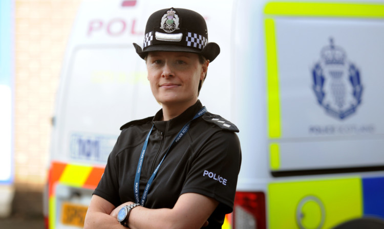 The newly-appointed Chief Inspector for Glenrothes and Kirkcaldy, Nicola Shepherd, outside Glenrothes Police Station.