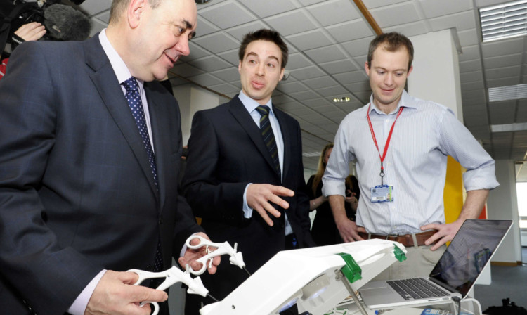 First Minister Alex Salmond opened the CodeBase Digital Tech Hub in Edinburgh.