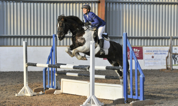 Jules Colburn and Skye, winners of the 1m class at the Cabin