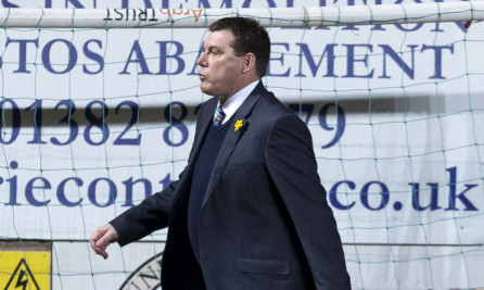 Tommy Wright was sent to the stand by referee Crawford Allan.