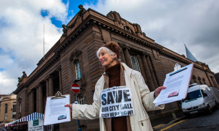 Campaigners have been stepping up their fight to save the City Hall.