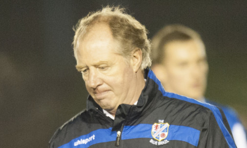 Cowdenbeath manager Jimmy Nicholl.