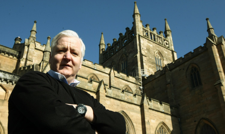 Thomas Moffat of Visit Dunfermline at Dunfermline Abbey.